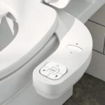 Cefito Ultra-Slim Bidet Attachment Detachable Bidet with Self-Cleaning Dual Nozzle Non-Electric Adjustable Water Pressure Cold Water Toilet Bide