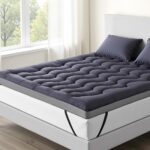 Giselle Bedding 5cm Pillowtop Topper Bamboo Polyester Blend Fibre Pad for Back Pain Relief Washable Overfilled Bed Protector 500GSM King