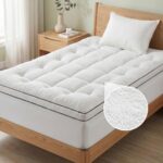 Giselle Bedding Single Mattress Topper 5cm Coral Fleece