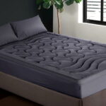 Giselle Bedding 3-Zone Pillowtop Mattress Topper 1000GSM for Back Pain Relief Washable with 45cm Deep Pocket Double