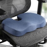 Giselle Bedding Seat Cushion Memory Foam Pillow Back Pain Relief Chair Pad Blue
