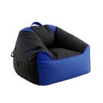 Artiss Gaming Bean Bag Chair Cover (No Filler) for Adults Teens Kids Splash-Proof Floor Gaming Chair Cover with Side Pockets Headphone Hanger Cup Holder Bean Bag Cover Only