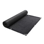 Instahut Shade Cloth Sun Shade Fabric Patio UV Resistant Black 10x2m