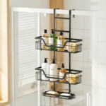 Artiss 3 Tier Over The Door Shower Caddy Hanging Bathroom Storage Organizer