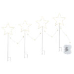 Jingle Jollys 4 PCS Christmas Lights Path Ground Light Garden Decorations 144 LED