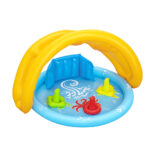 Bestway Kids Pool 115x89x76cm Inflatable Play Swimming Pools with Canopy 31L