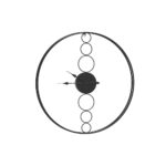 Artiss 75cm Wall Clock Large No Numeral Round Black