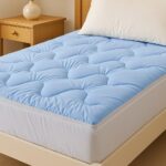 Giselle Bedding Pillowtop Mattress Topper 5cm Reversible Cooling & Soft Coral Fleece Pad for Back Pain Relief Washable Skin-friendly Bed Protector with 45cm Deep Pocket Single
