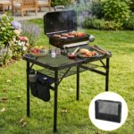 Gardeon BBQ Camp Table 60*40*56 Portable Foldable Lightweight Grill Outdoor Metal Table 2.5kg