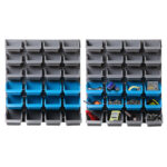 Giantz 48 Storage Bin Rack Wall Mounted Steel Board