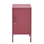 ArtissIn Bedside Table Metal Cabinet MINI Pink