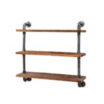 Artiss Floating DIY Pipe Shelf 3 Tiers ISSA