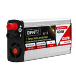 Giantz Power Inverter 600with 1200W 12V to 240V Pure Sine Wave Camping Car Boat