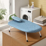 Artiss Tabletop Ironing Board with Small Ironing Boards with Folding Legs Blue