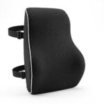 Artiss Ergonomic Lumbar Support Cushion for Office Chair and Car Memory Foam Lumbar Pillow for Back, Breathable Back Support Pillow with Adjustable Straps for Office Gaming Car Home
