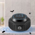 Gardeon Ultrasonic Rat Repeller 360 Degree 4 Modes Pest Repeller Black