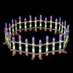 Jingle Jollys 3m Solar Christmas Fence Lights Outdoor Garden Path Decor Multicolour 8pc
