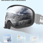OutdoorMaster Owl Ski Goggles OTG, Snow Snowboard Goggles for Men Women Youth, Anti-Fog, 100% UV Protection-OM-72