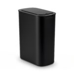 Devanti Automatic Trash Bin with Lid 21L Motion Sensor Kitchen Bin Touchless Garbage Can Modern Black Plastic Slim Rubbish Bin with Liner Holder for Kitchen, Home, Office