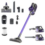Devanti Stick Vacuum Cleaner Bagless Cordless 150W Purple
