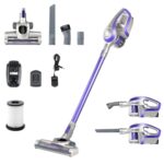 Devanti Stick Vacuum Cleaner Bagless Cordless 150W Purple
