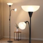 Artiss Floor Lamp Mother and Child Modern Home Living Room Office Reading Black