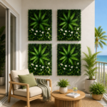 Gardeon 4PCS Artificial Plant Wall Panels 40X60CM Boxwood Panel Leaf Backdrop Backyard Green Decor