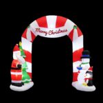 Jingle Jollys Christmas Inflatable Archwary Santa 3M Illuminated Decorations