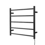 Devanti Electric Heated Towel Rail Rack 5 Bars Wall Mounted Clothes Dry Warmer