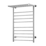 Devanti Electric Heated Towel Rail Rack 14 Bars Wall Mounted Clothes Dry Warmer