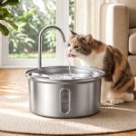 i.Pet 3.2L Cat Water Fountain Pet Feeder Dog Drinking Dispenser 304 Stainless Steel