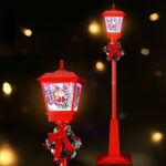 1.8M Christmas Lights Post Lamp LED Outdoor Decorations Jingle Jollys