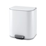 Cefito 20L Trash Bin Steel Pedal Bins Soft Close Kitchen Rubbish Waste Can White
